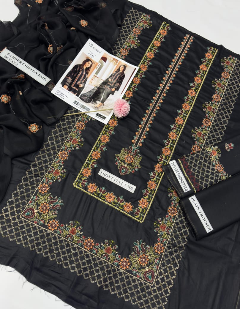 3pc Lawn Embroidered Dress Unstitched