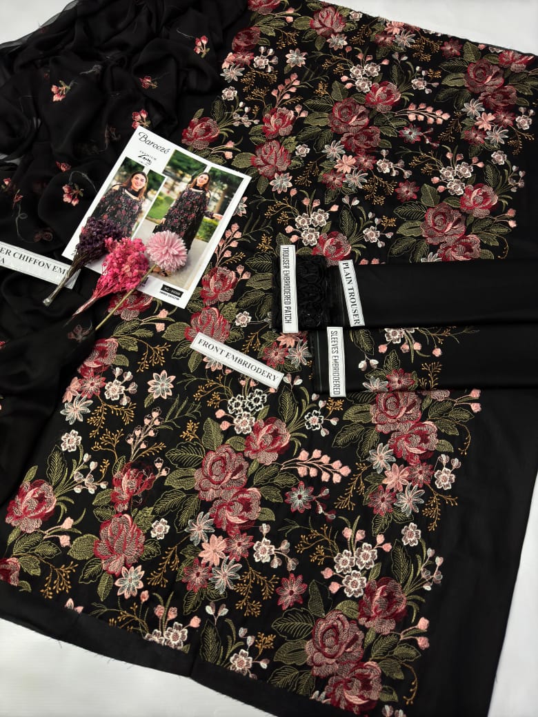 3pc Lawn Embroidered Dress Unstitched