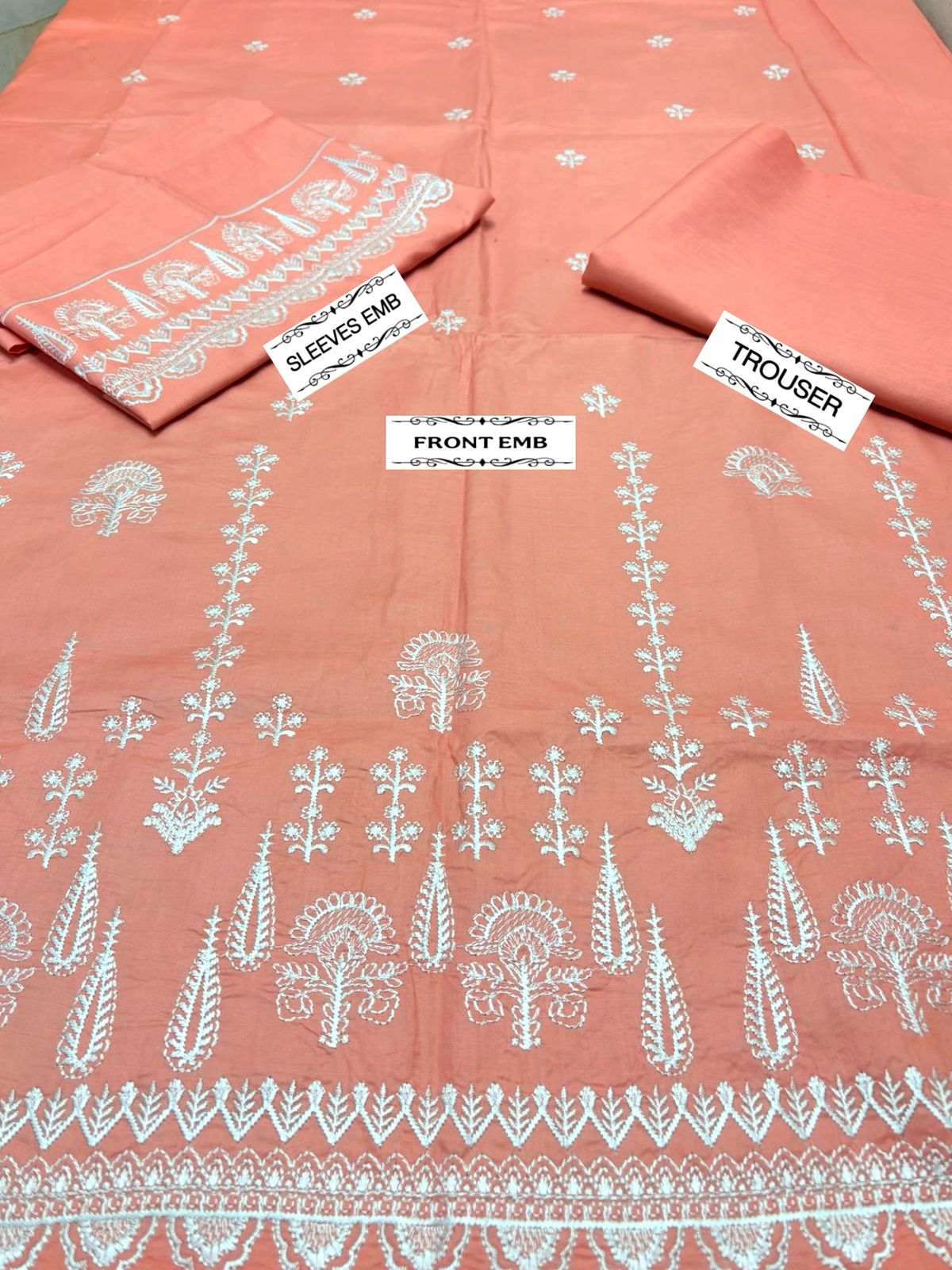 2pc Lawn Embroidered Dress Unstitched