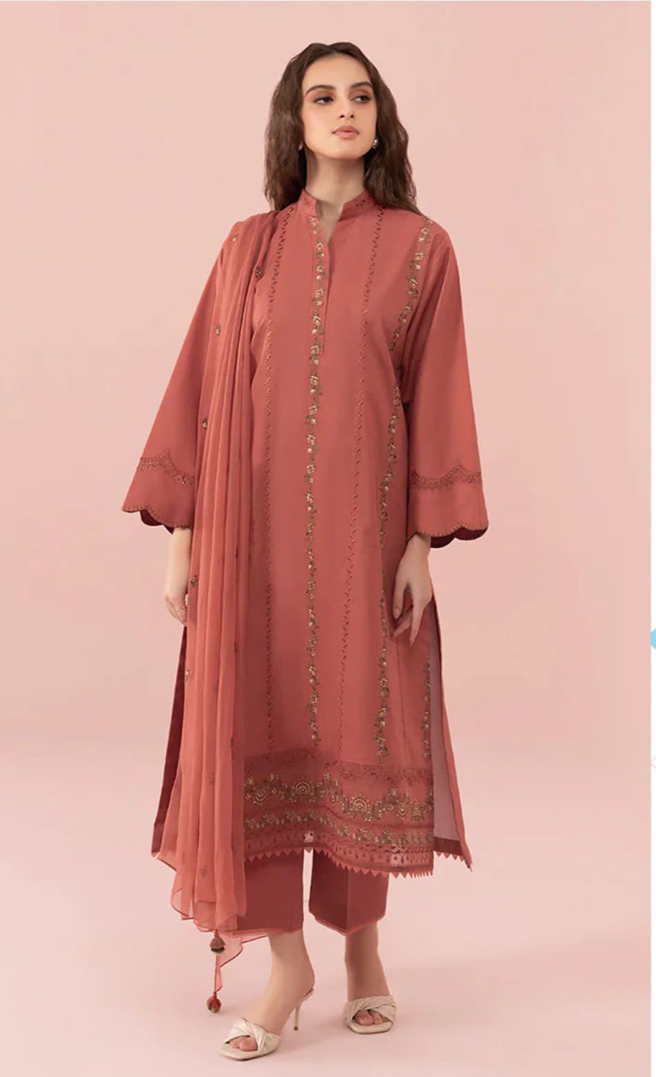 3pc Lawn Embroidered Dress Unstitched