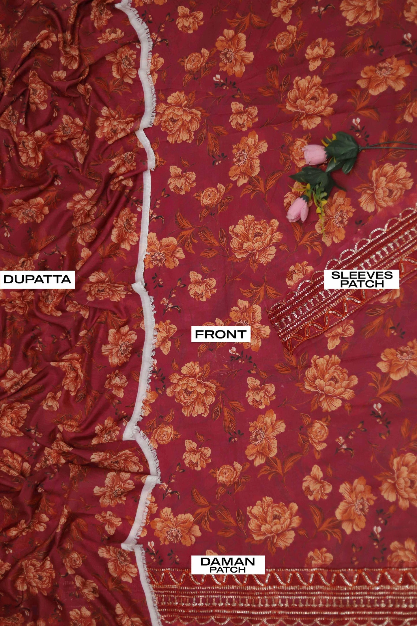 3pc Digital Print Unstitched