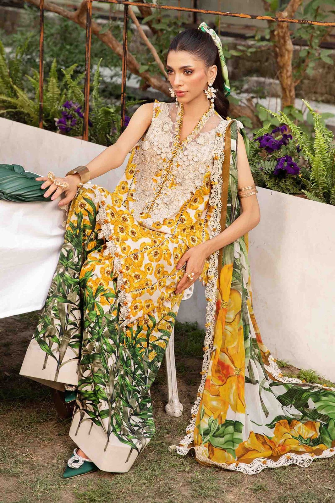 3pc Premium Lawn Dress Unstitched