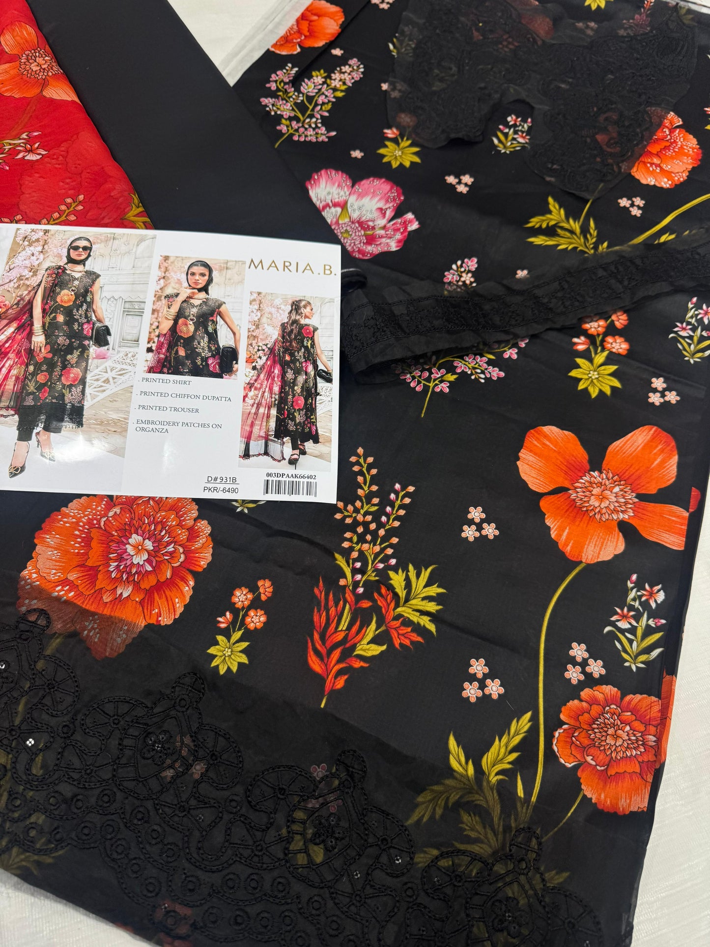 3PC Digital Print Unstitched