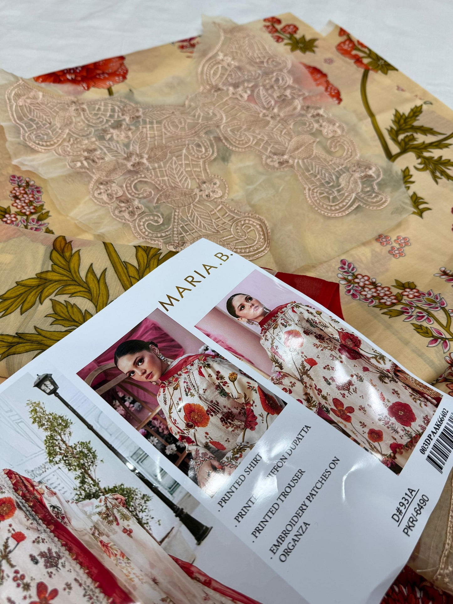 3PC Digital Print Unstitched