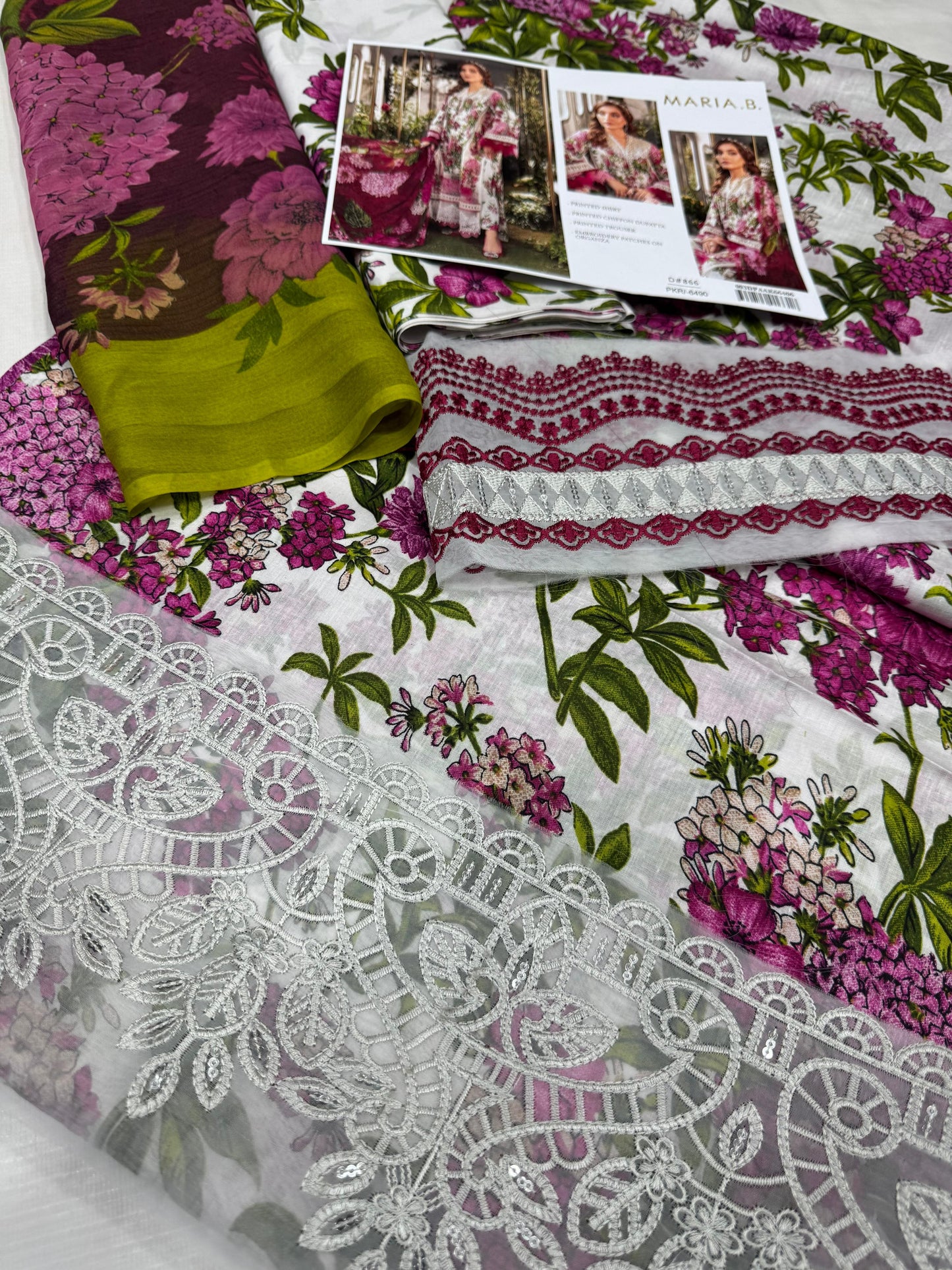 3PC Digital Print Unstitched