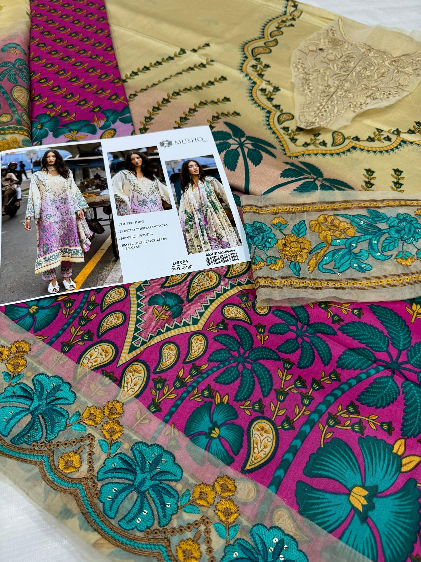 3PC Digital Print Unstitched