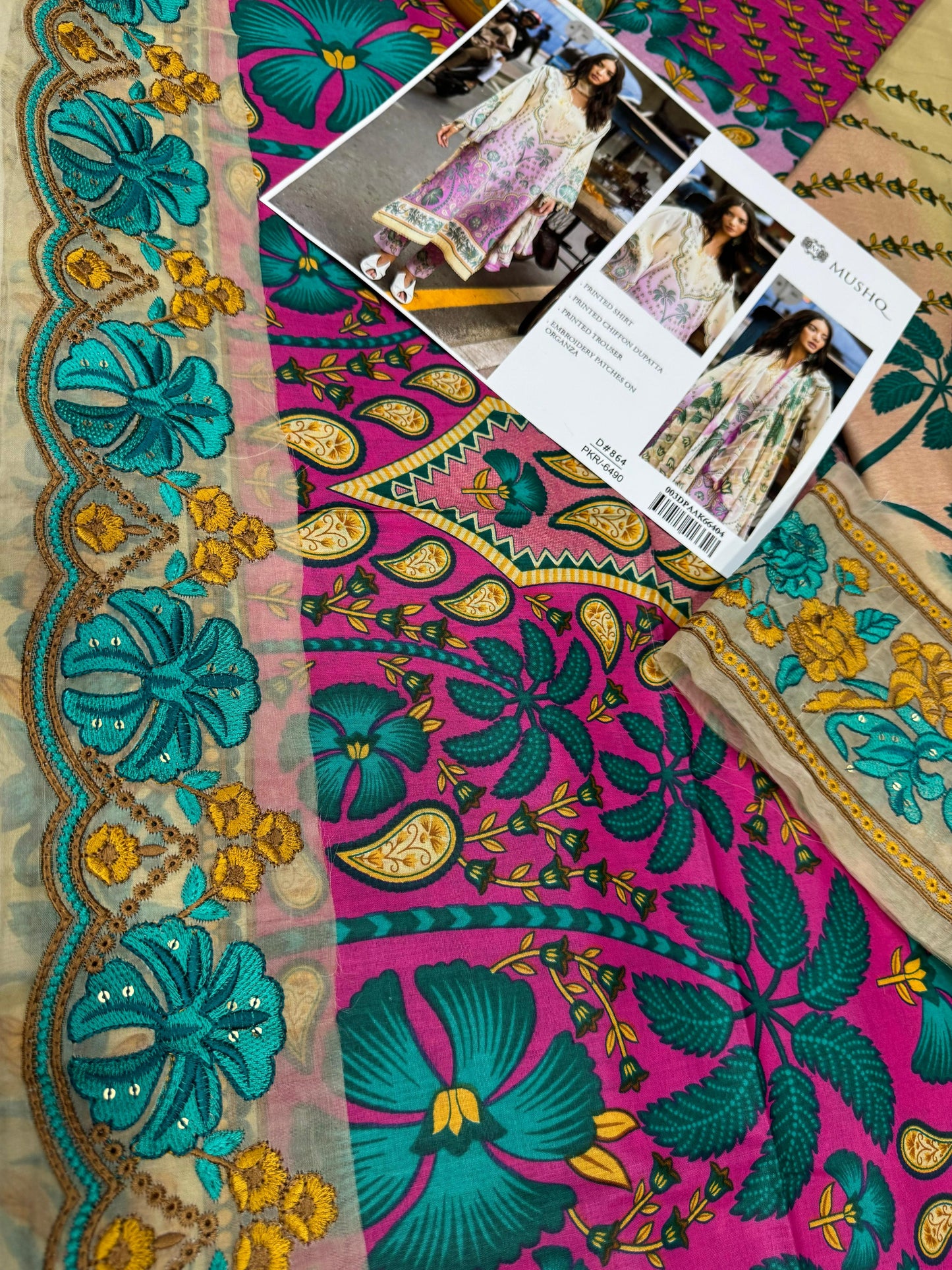 3PC Digital Print Unstitched