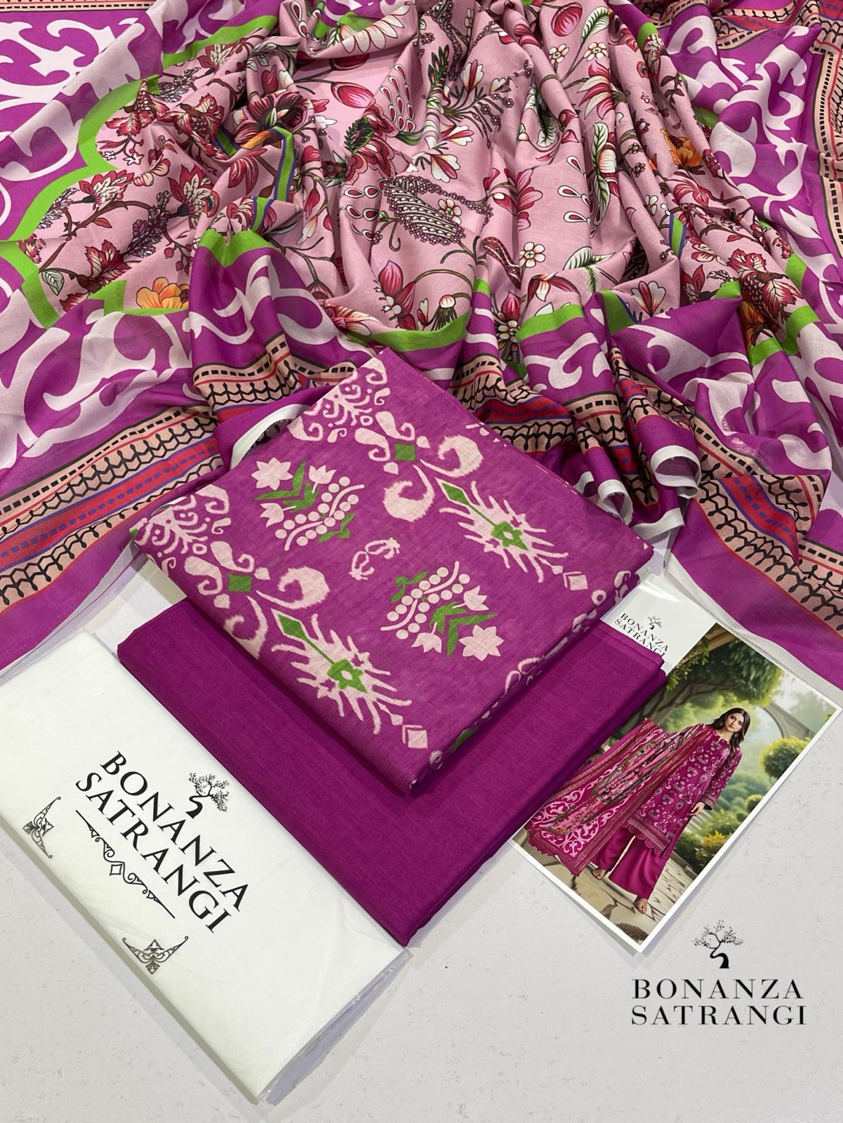 3PC Lawn Digital Print Unstitched