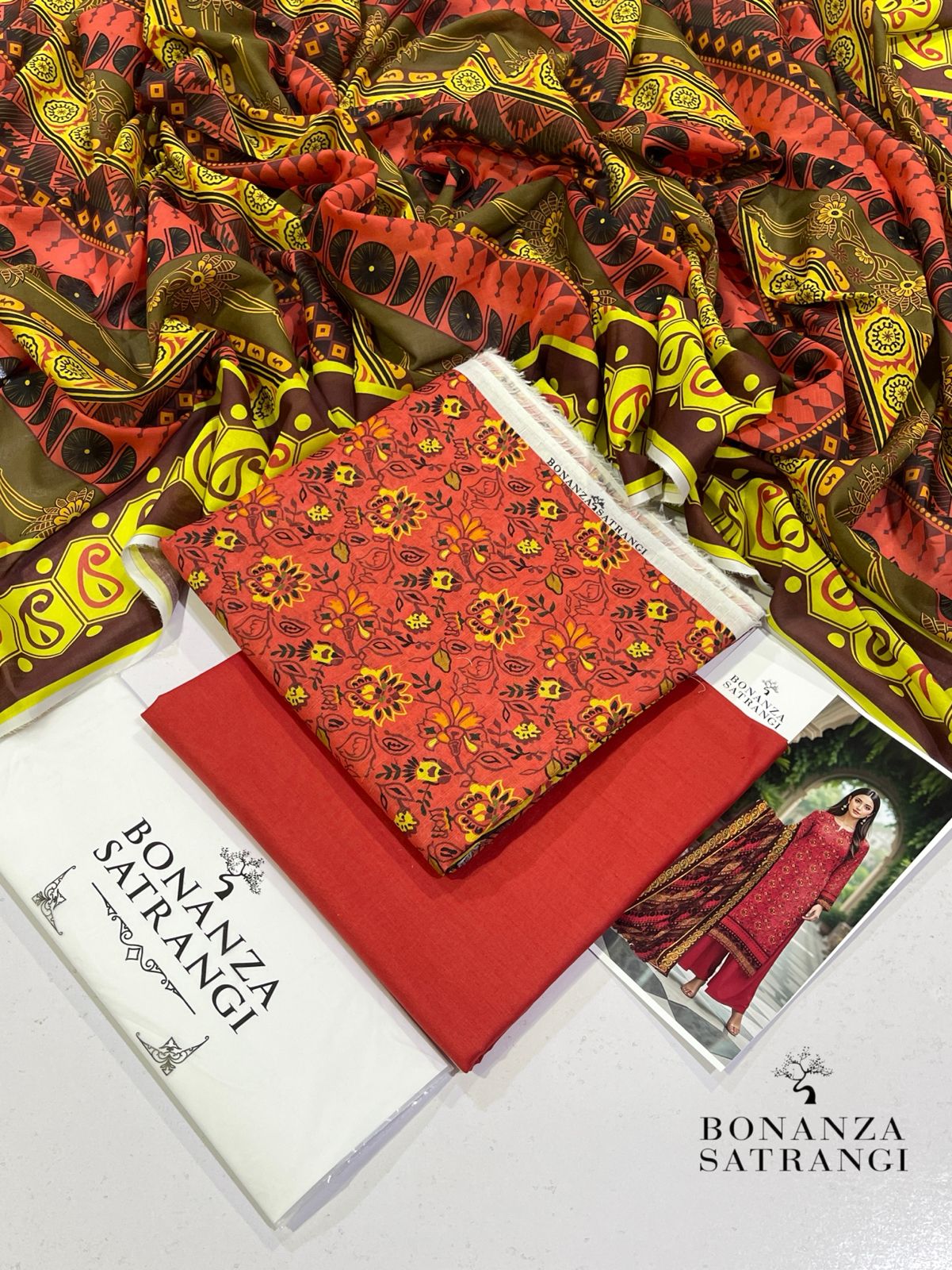 3PC Lawn Digital Print Unstitched