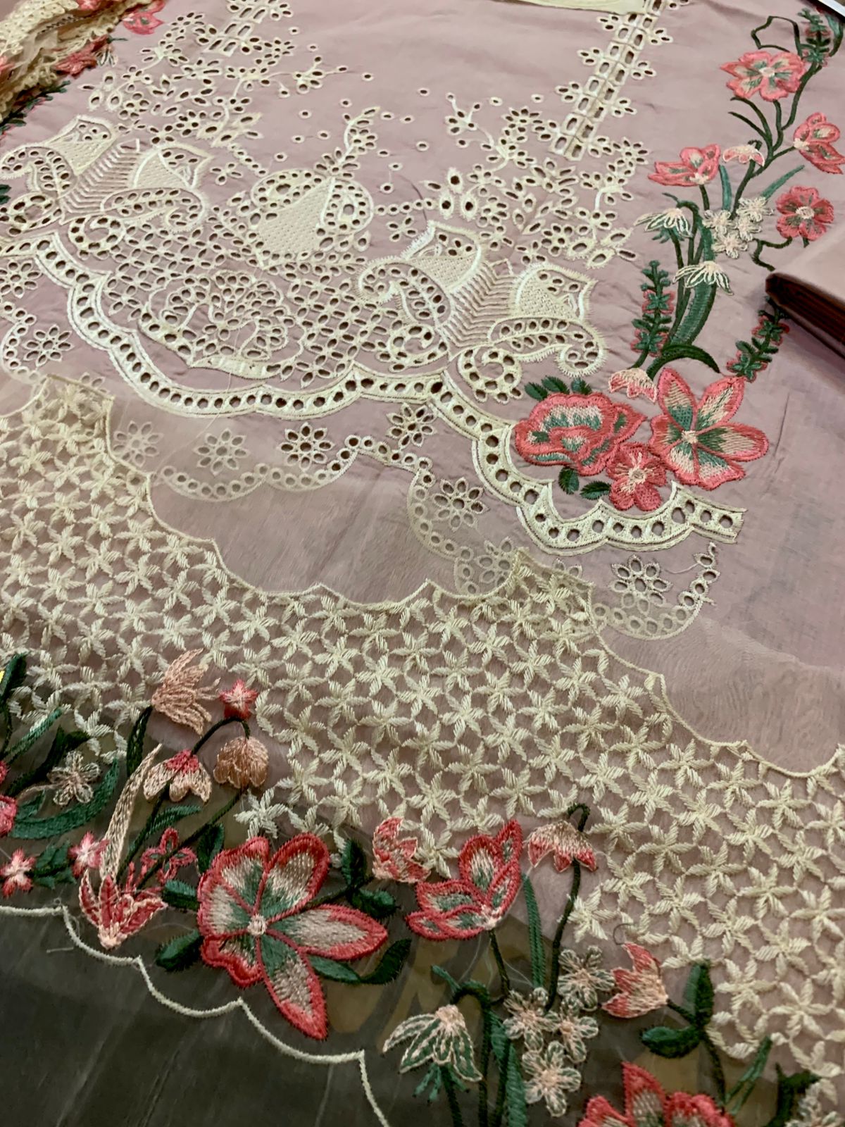 3PC Lawn Embroidered Dress Unstitched
