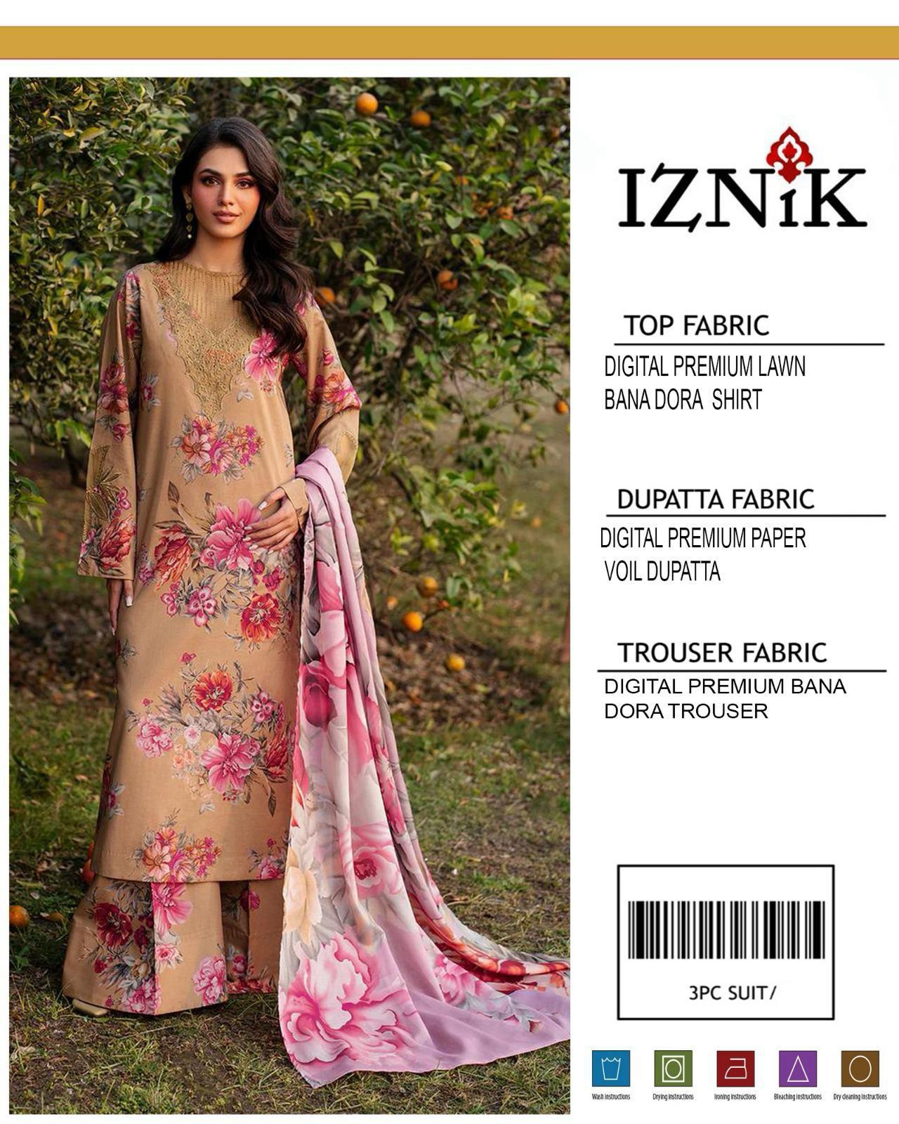 3PC Lawn Digital Print Unstitched Suit