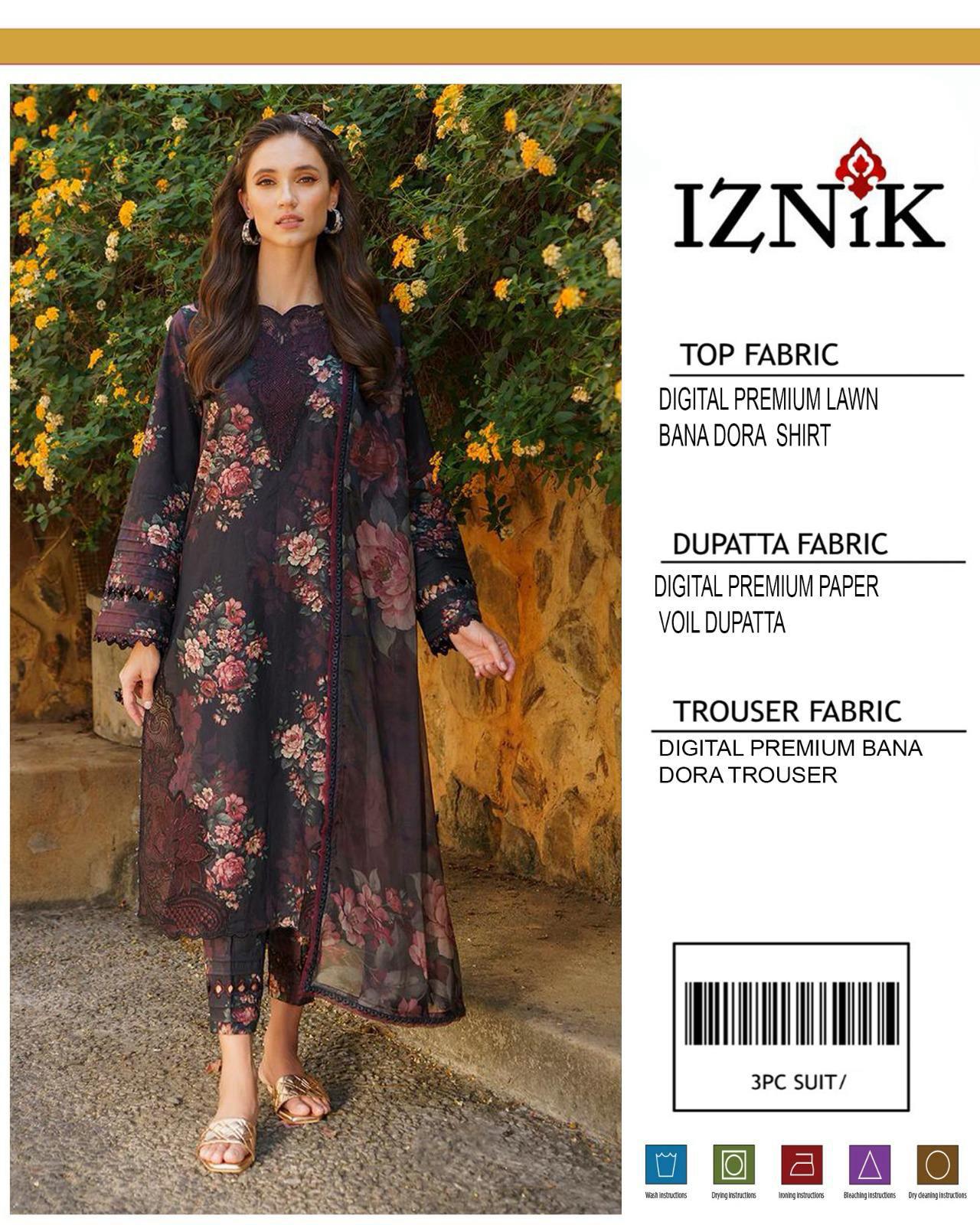 3PC Lawn Digital Print Unstitched Suit