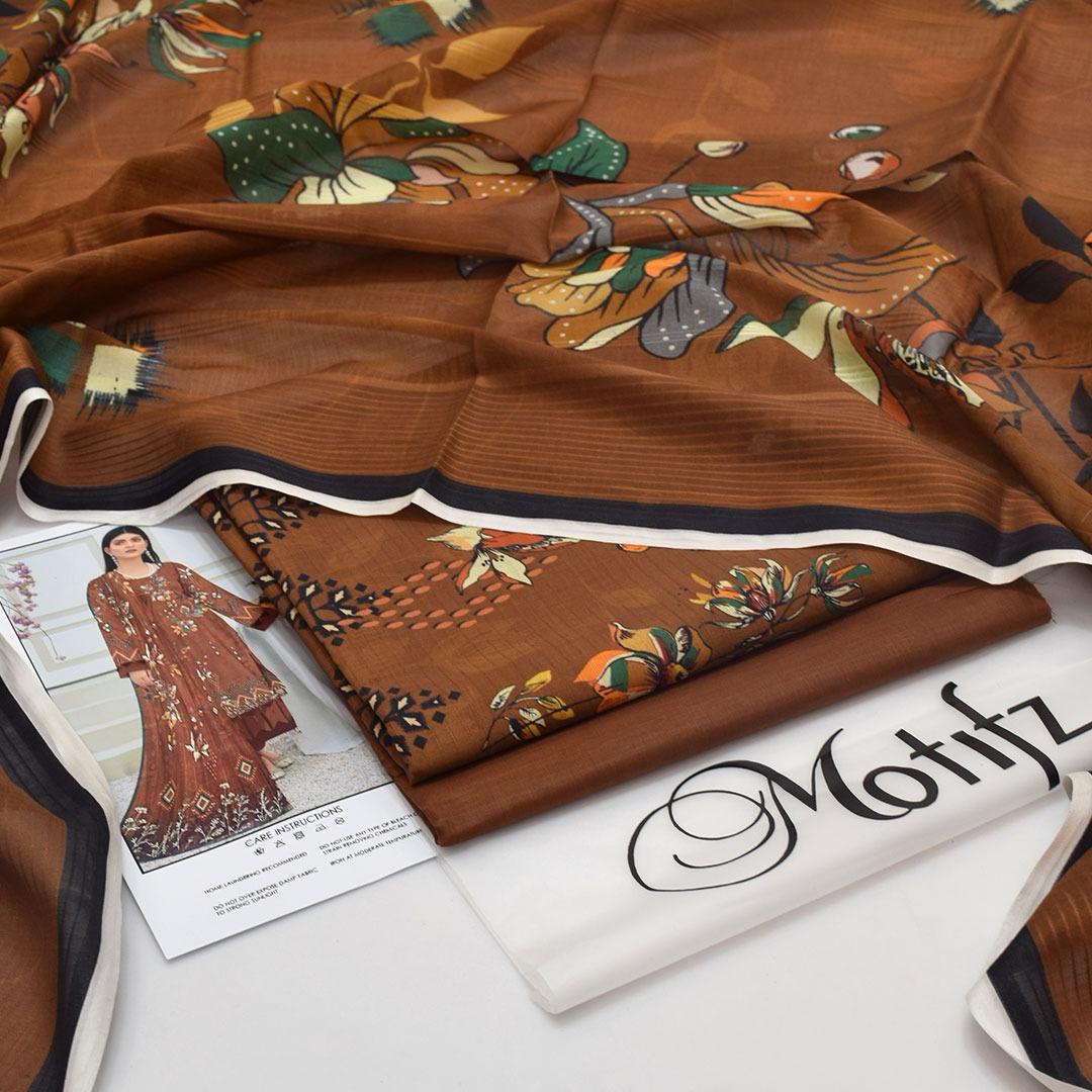 3PC Digital Print Unstitched