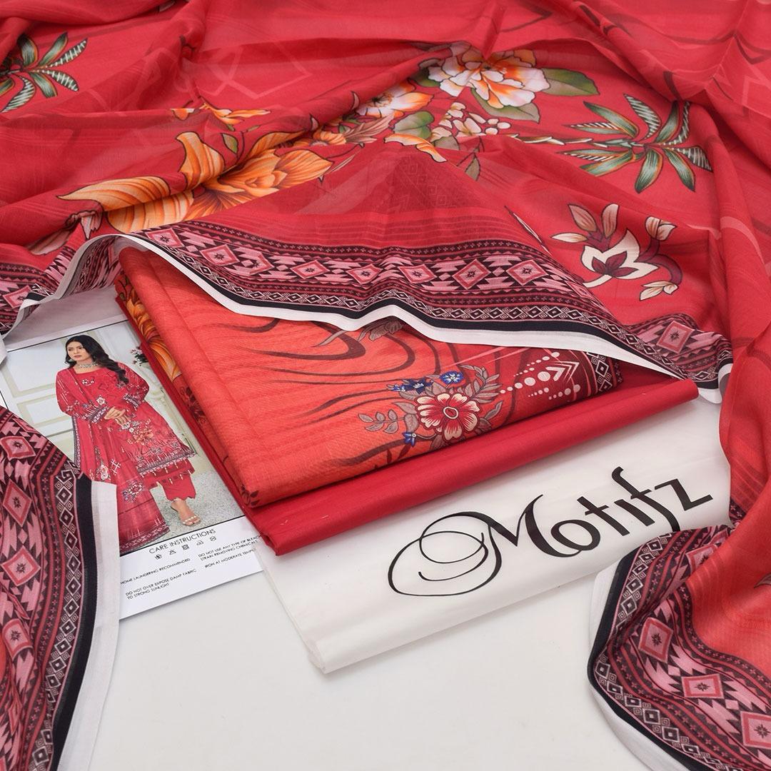 3PC Lawn Digital Print Unstitched Suit