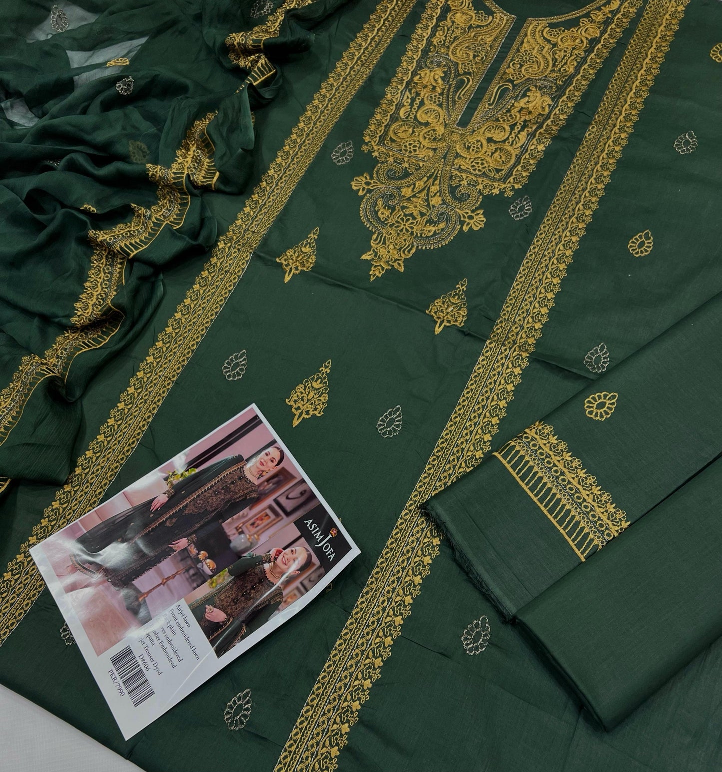 3PC Lawn Embroidered Suit Unstitched
