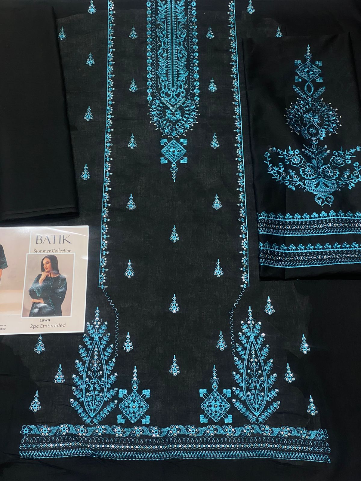2PC Lawn Embroidered Suit Unstitched