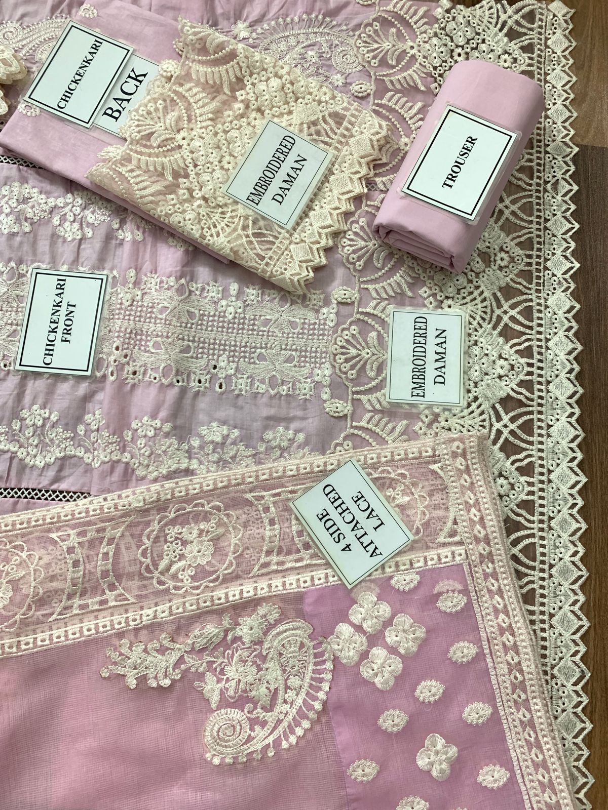 3PC Premium Lawn Embroidered Unstitch Replica
