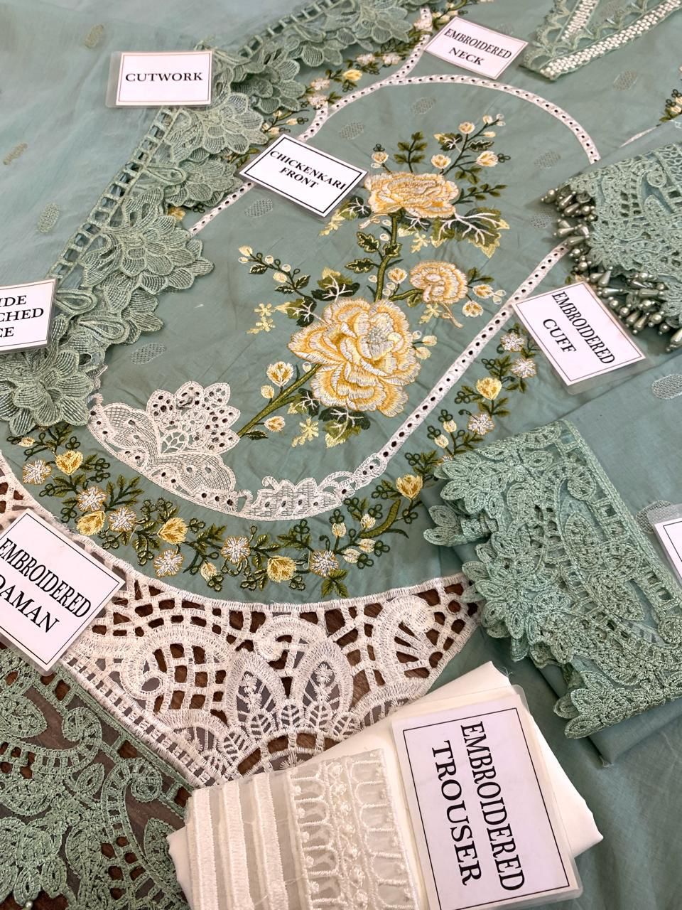 3PC Lawn Hit Design Embroidered Unstitch