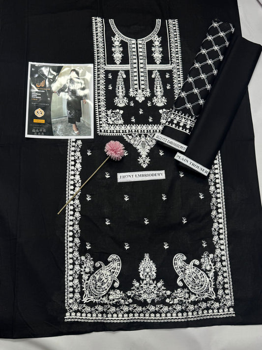 2pc Lawn Embroidered Dress Unstitched