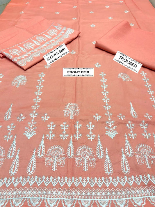 2pc Lawn Embroidered Dress Unstitched
