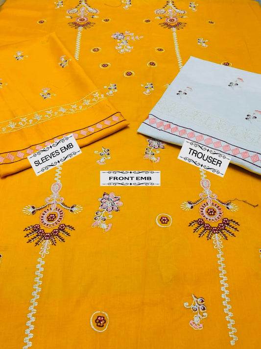 2pc Lawn Embroidered Dress Unstitched