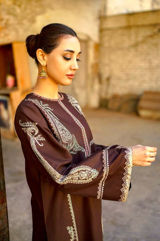 2pc Lawn Embroidered Dress Unstitched
