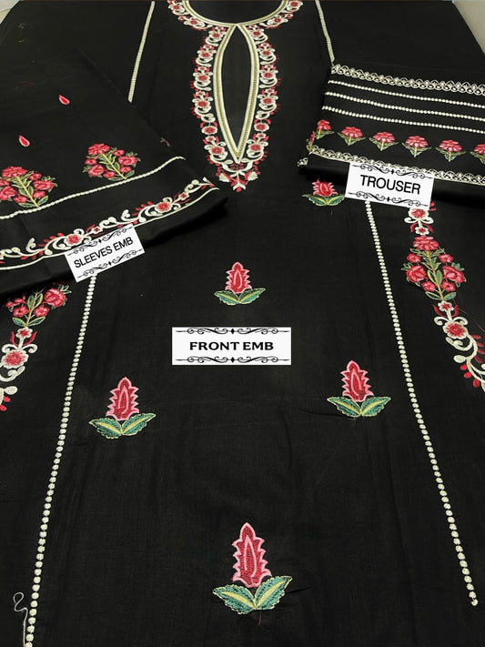 2pc Lawn Embroidered Dress Unstitched