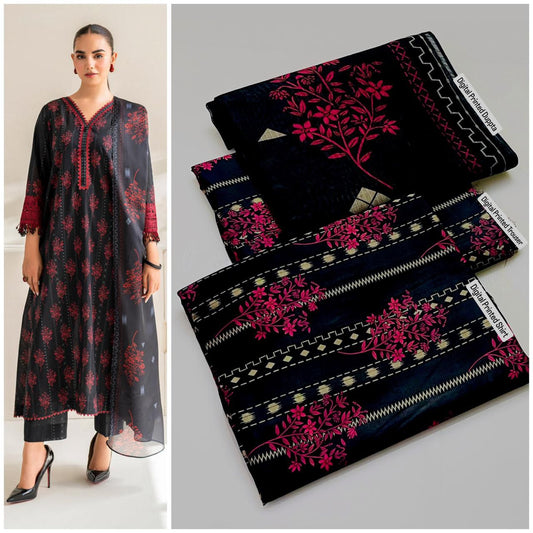 3pc Digital Print Unstitched