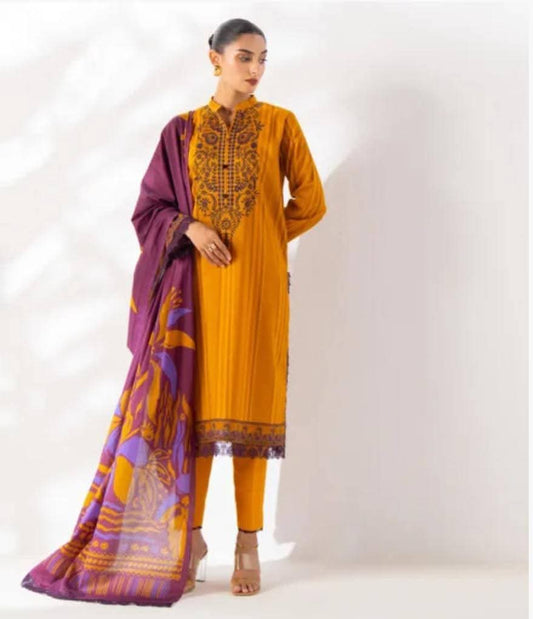 3pc Digital Print Unstitched