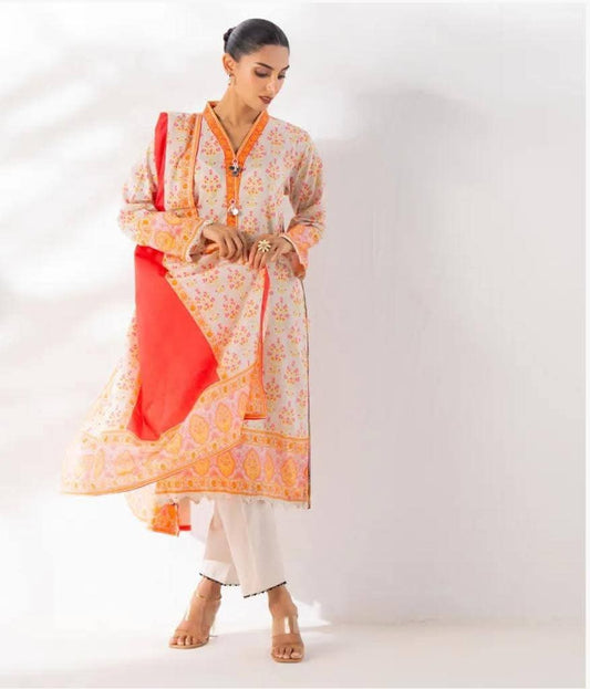 3pc Digital Print Unstitched