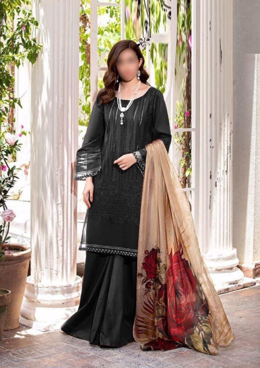 3PC Embroidered Dress Unstitched