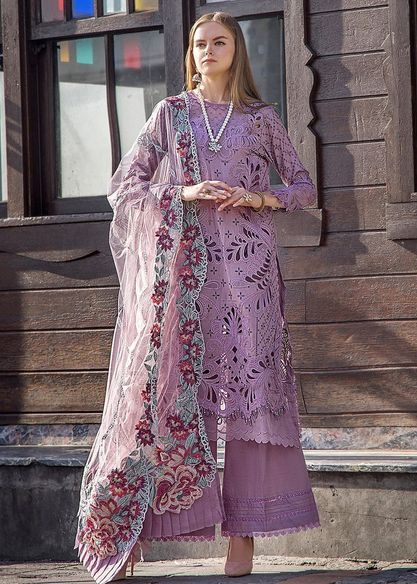 3PC Embroidered Dress Unstitched