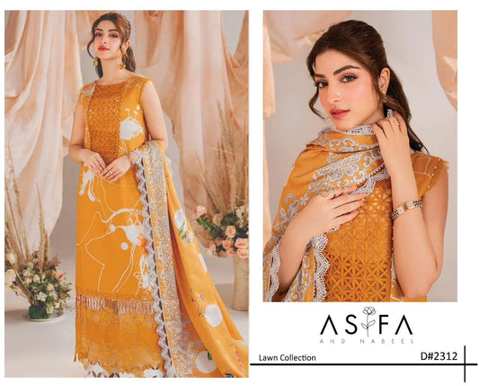 3PC Digital Print with Embroidered Patch Unstitched