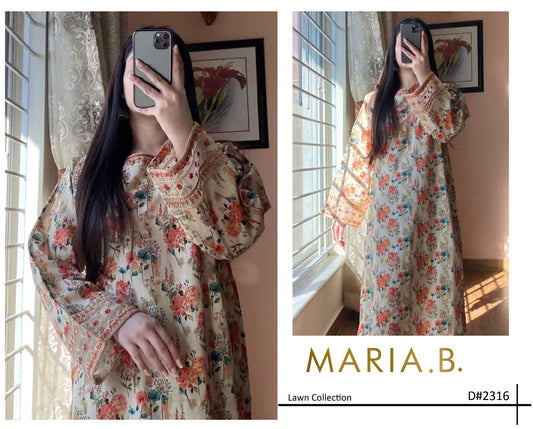 3PC Lawn Embroidered Dress