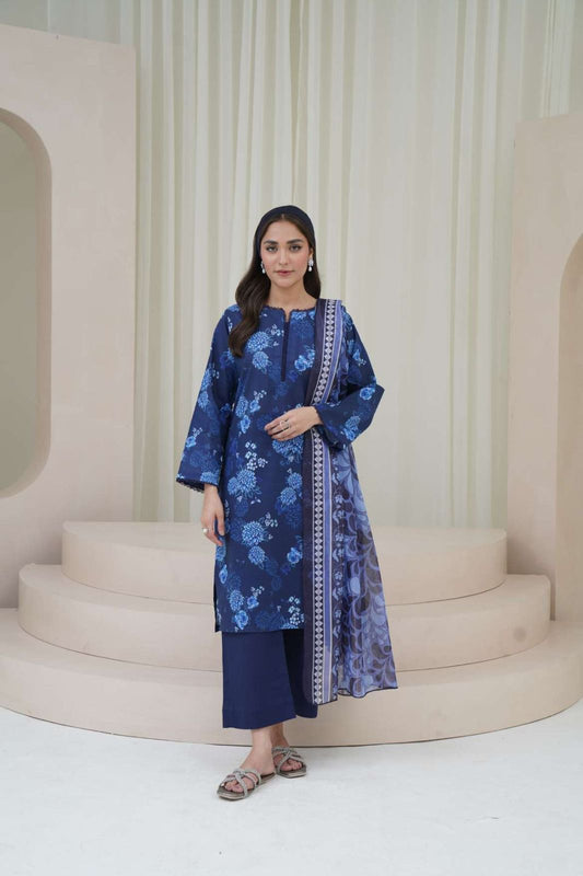 3PC Lawn Digital Print Unstitched Suit