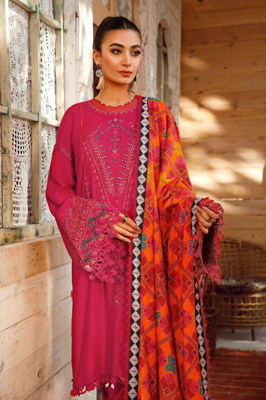 3PC Embroidered Lawn Suit Unstitched
