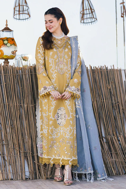 3PC Full Embroidered Lawn Suit Unstitched