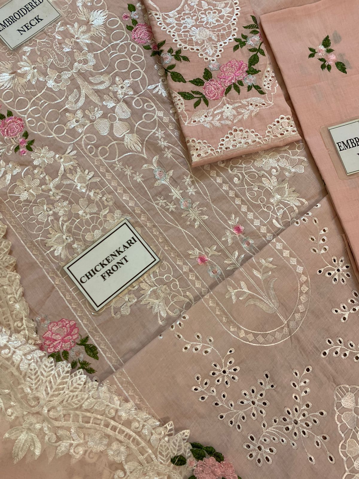 3PC Cotton Suit Embroidered Unstitched