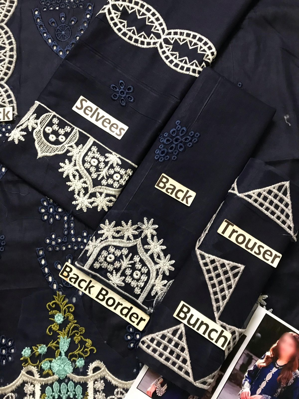 3PC Lawn Suit Embroidered Unstitched